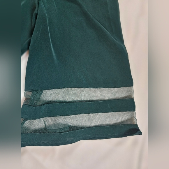 NWT Jouica Womens Green Short Sleeve Adjustable Strap Blouse Size Small - Picture 6 of 13